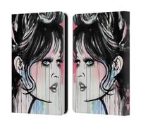 Head Case Designs Officially Licensed LouiJoverArt God Created Woman Red Ink Leather Wallet Case Compatible With Amazon Kindle 11th Gen 6in 2022