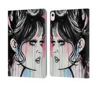 Head Case Designs Officially Licensed LouiJoverArt God Created Woman Red Ink Leather Wallet Case Compatible With Apple iPad Air 13 2024/2025