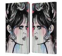 Head Case Designs Officially Licensed LouiJoverArt God Created Woman Red Ink Leather Wallet Case Compatible With Amazon Fire Max 11 2023