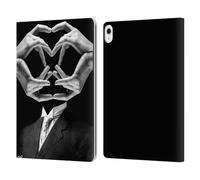 Head Case Designs Officially Licensed LouiJoverArt Mr Handy Man Black And White Leather Wallet Case Compatible With Apple iPad Air 13 2024/2025