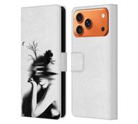 Head Case Designs Officially Licensed LouiJoverArt The Mystery Of Never Black And White Leather Wallet Case Compatible With Apple iPhone 17 Pro Max
