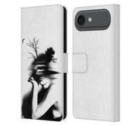 Head Case Designs Officially Licensed LouiJoverArt The Mystery Of Never Black And White Leather Wallet Case Compatible With Apple iPhone 17 Air
