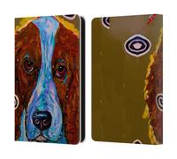 Head Case Designs Officially Licensed Mad Dog Art Gallery Brown English Setter Dogs Leather Wallet Case Compatible With Amazon Kindle 11th Gen 6in 2022