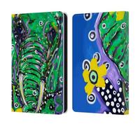 Head Case Designs Officially Licensed Mad Dog Art Gallery Elephant Animals Leather Wallet Case Compatible With Amazon Kindle 11th Gen 6in 2022