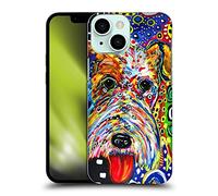 Head Case Designs Officially Licensed Mad Dog Art Gallery Foxie Dogs 2 Hard Back Case Compatible With Apple iPhone 13 Mini