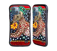 Head Case Designs Officially Licensed Mad Dog Art Gallery Greyhound Dogs 2 Hybrid Case Compatible With Apple iPhone 13