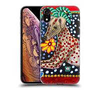 Head Case Designs Officially Licensed Mad Dog Art Gallery Greyhound Dogs 2 Soft Gel Case [Military Grade Protection] Compatible With Apple iPhone XR