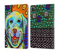 Head Case Designs Officially Licensed Mad Dog Art Gallery Happy Dogs 2 Leather Wallet Case Compatible With Apple iPad Pro 11 2020/2021 / 2022