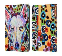Head Case Designs Officially Licensed Mad Dog Art Gallery Husky Doo Dogs 2 Leather Wallet Case Compatible With Apple iPad 9.7 2017 / iPad 9.7 2018