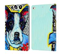 Head Case Designs Officially Licensed Mad Dog Art Gallery Jack Terrier Dogs 2 Leather Wallet Case Compatible With Apple iPad 9.7 2017 / iPad 9.7 2018