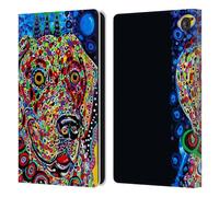 Head Case Designs Officially Licensed Mad Dog Art Gallery Moon Dogs 2 Leather Wallet Case Compatible With Amazon Fire 7 2022