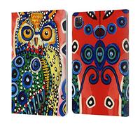 Head Case Designs Officially Licensed Mad Dog Art Gallery Owl Animals Leather Wallet Case Compatible With Apple iPad Pro 11 2020/2021 / 2022