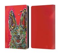 Head Case Designs Officially Licensed Mad Dog Art Gallery Relax Dog 5 Leather Wallet Case Compatible With Kindle Paperwhite 5 (2021)