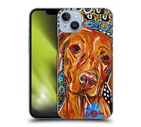 Head Case Designs Officially Licensed Mad Dog Art Gallery Viszla Dogs 2 Hard Back Case Compatible With Apple iPhone 14 Plus