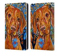 Head Case Designs Officially Licensed Mad Dog Art Gallery Viszla Dogs 2 Leather Wallet Case Compatible With Amazon Fire 7 2022
