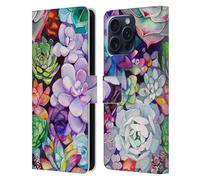 Head Case Designs Officially Licensed Mai Autumn Succulent Floral Garden Leather Wallet Case Compatible With Apple iPhone 16 Pro Max