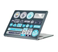 Head Case Designs Officially Licensed Manchester City FC Logos And Iconic Quotes Assorted Art Black Glitter Laptop Case compatible with MacBook Air 13.6" M2 A2681/M3 A3113/M4 A3240 2022/2024/2025