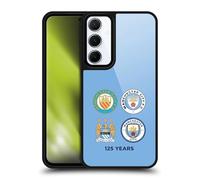 Head Case Designs Officially Licensed Manchester City Man City FC 125 Years Historic Crest Evolution Gel Armour Case [Military Grade Protection] Compatible With Samsung Galaxy A55 5G
