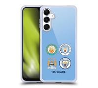 Head Case Designs Officially Licensed Manchester City Man City FC 125 Years Historic Crest Evolution Gel Case [Military Grade] Compatible with Samsung Galaxy A16 5G and Compatible with MagSafe