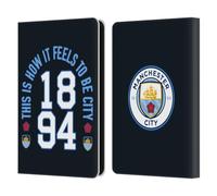 Head Case Designs Officially Licensed Manchester City Man City FC 1894 Graphics Leather Wallet Case Compatible With Amazon Kindle 11th Gen (2024)