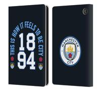 Head Case Designs Officially Licensed Manchester City Man City FC 1894 Graphics Leather Wallet Case Compatible With Amazon Fire 7 2022