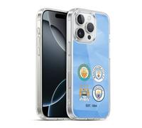 Head Case Designs Officially Licensed Manchester City Man City FC 1894 Sky Blue Geometric Historic Crest Evolution Gel Case [Military Grade Protection] Compatible with and Compatible with MagSafe