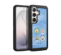 Head Case Designs Officially Licensed Manchester City Man City FC 1894 Sky Blue Geometric Historic Crest Evolution Ultra-Armoured Shockproof Case Compatible With Samsung Galaxy S26 Plus