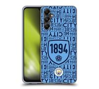 Head Case Designs Officially Licensed Manchester City Man City FC 1894 Sky Blue Patterns Gel Case [Military Grade Protection] Compatible With Samsung Galaxy A05s