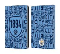 Head Case Designs Officially Licensed Manchester City Man City FC 1894 Sky Blue Patterns Leather Wallet Case Compatible With Amazon Kindle 11th Gen 6in 2022