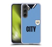 Head Case Designs Officially Licensed Manchester City Man City FC 1994 Home Retro Kits Gel Case [Military Grade Protection] Compatible with Samsung Galaxy S24 FE and Compatible with MagSafe
