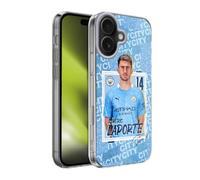 Head Case Designs Officially Licensed Manchester City Man City FC 202021 First Team Aymeric Laporte Soft Gel Case for Apple iPhone 17
