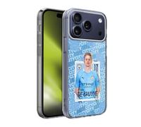 Head Case Designs Officially Licensed Manchester City Man City FC 202021 First Team Kevin De Bruyne Soft Gel Case for Apple iPhone 17 Pro Max