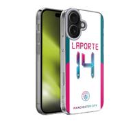 Head Case Designs Officially Licensed Manchester City Man City FC 202122 Players Away Kit Group 1 Aymeric Laporte Soft Gel Case for Apple iPhone 17