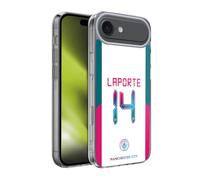 Head Case Designs Officially Licensed Manchester City Man City FC 202122 Players Away Kit Group 1 Aymeric Laporte Soft Gel Case for Apple iPhone 17 Air