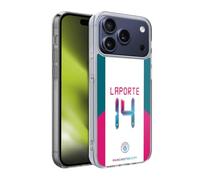 Head Case Designs Officially Licensed Manchester City Man City FC 202122 Players Away Kit Group 1 Aymeric Laporte Soft Gel Case for Apple iPhone 17 Pro