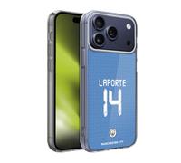 Head Case Designs Officially Licensed Manchester City Man City FC 202122 Players Home Kit Group 1 Aymeric Laporte Soft Gel Case for Apple iPhone 17 Pro Max