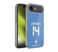 Head Case Designs Officially Licensed Manchester City Man City FC 202122 Players Home Kit Group 1 Aymeric Laporte Soft Gel Case for Apple iPhone 17 Air
