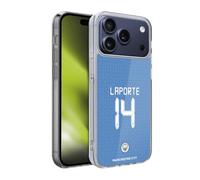 Head Case Designs Officially Licensed Manchester City Man City FC 202122 Players Home Kit Group 1 Aymeric Laporte Soft Gel Case for Apple iPhone 17 Pro