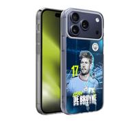 Head Case Designs Officially Licensed Manchester City Man City FC 202223 First Team Kevin De Bruyne Soft Gel Case for Apple iPhone 17 Pro Max