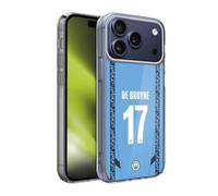 Head Case Designs Officially Licensed Manchester City Man City FC 202425 Players Home Kit Kevin De Bruyne Soft Gel Case for Apple iPhone 17 Pro Max