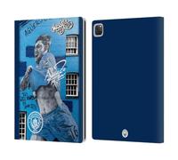 Head Case Designs Officially Licensed Manchester City Man City FC Agüero Mural Graffiti Collection by Murwalls Leather Wallet Case Compatible With Apple iPad Pro 12.9 2020/2021/2022