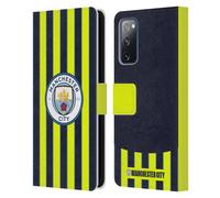 Head Case Designs Officially Licensed Manchester City Man City FC Away 2024/25 Badge Kit Leather Wallet Case Compatible With Samsung Galaxy S20 FE / 5G