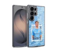 Head Case Designs Officially Licensed Manchester City Man City FC Aymeric Laporte 2020/21 First Team Gel Case [Military Grade] Compatible with Samsung Galaxy S26 Ultra and Compatible with MagSafe