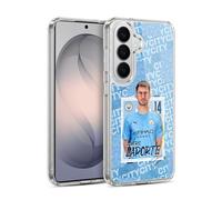 Head Case Designs Officially Licensed Manchester City Man City FC Aymeric Laporte 2020/21 First Team Gel Case [Military Grade] Compatible with Samsung Galaxy S26 Plus and Compatible with MagSafe