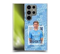 Head Case Designs Officially Licensed Manchester City Man City FC Aymeric Laporte 2020/21 First Team Hard Back Case Compatible With Samsung Galaxy S24 Ultra 5G