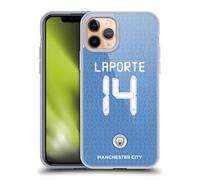 Head Case Designs Officially Licensed Manchester City Man City FC Aymeric Laporte 2021/22 Players Home Kit Group 1 Gel Case Compatible with Apple iPhone 11 Pro & Compatible with MagSafe