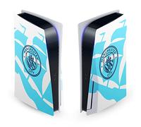 Head Case Designs Officially Licensed Manchester City Man City FC Badge Ship Logo Art Vinyl Faceplate Sticker Gaming Skin Decal Cover Compatible With Sony PlayStation 5 PS5 Disc Edition Console