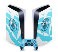 Head Case Designs Officially Licensed Manchester City Man City FC Badge Ship Logo Art Vinyl Faceplate Gaming Skin Decal Compatible With Sony PlayStation 5 PS5 Digital Console and DualSense Controller