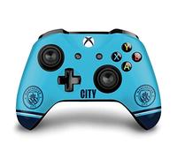 Head Case Designs Officially Licensed Manchester City Man City FC Badge Ship Logo Art Vinyl Sticker Gaming Skin Decal Cover Compatible With Xbox One S/X Controller
