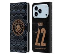 Head Case Designs Officially Licensed Manchester City Man City FC Benjamin Mendy 2020/21 Players Away Kit Group 2 Leather Wallet Case Compatible With Apple iPhone 17 Pro
